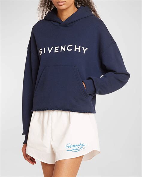 logo givenchy womens sweater|givenchy cropped hoodie women.